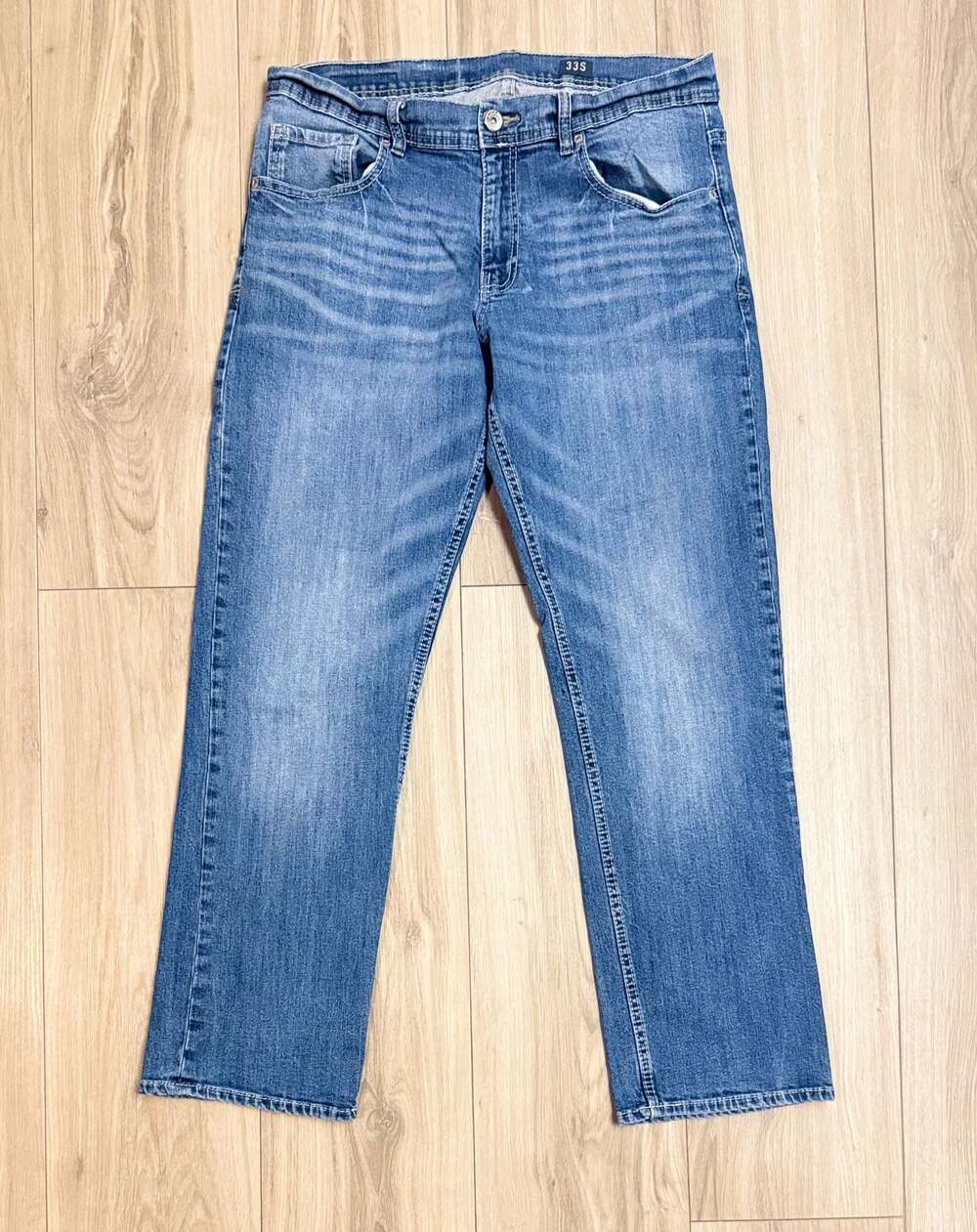Reclaim Blue Denim Jeans Men's Size 33S Relaxed Fit